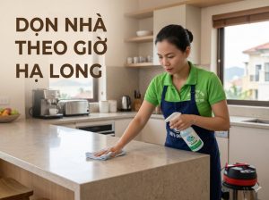 Bảng giá dịch vụ vệ sinh nhà theo giờ định kỳ tại Hạ Long do đội ngũ nhân viên nữ chuyên nghiệp thực hiện.