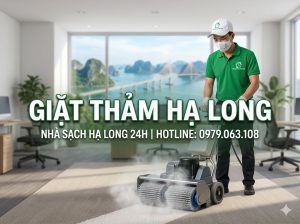 Dịch vụ giặt thảm Hạ Long chuyên nghiệp bằng máy móc hiện đại - Nhà Sạch Hạ Long 24h