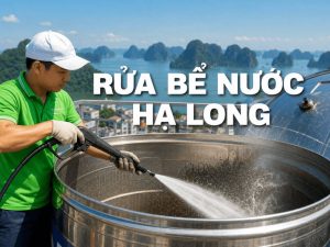 Dịch vụ rửa bể nước Hạ Long chuyên nghiệp, vệ sinh téc nước inox sạch 100% cặn bẩn