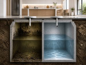 Sự khác biệt rõ rệt trước và sau khi thau rửa bể nước ngầm Hạ Long định kỳ